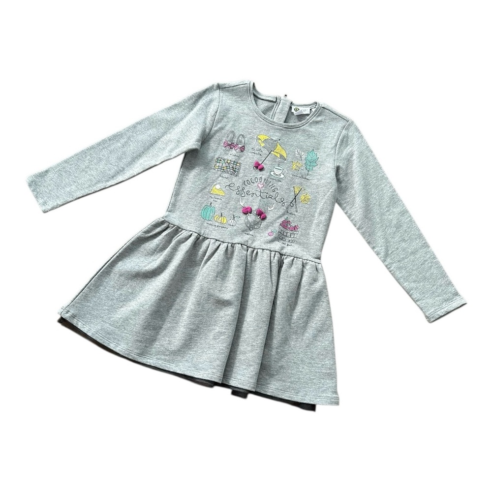 Sz 5 “Cocooning Essentials” Gray Kids Casual Dress